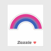 Bisexueller Regenbogen Aufkleber (Blatt)