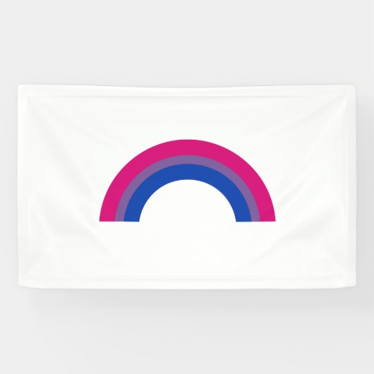 Bisexueller Regenbogen Banner (Horizontal)