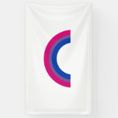 Bisexueller Regenbogen Banner (Vertikal)