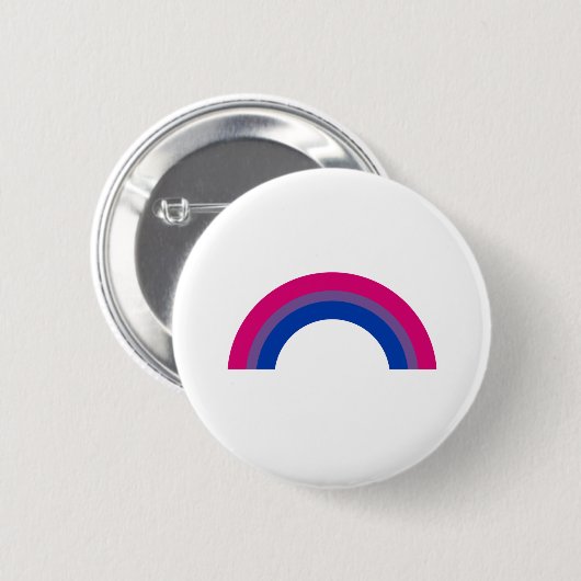 Bisexueller Regenbogen Button (Vorne & Hinten)