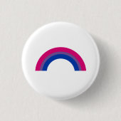 Bisexueller Regenbogen Button (Vorderseite)