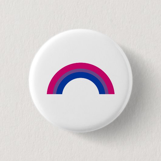 Bisexueller Regenbogen Button (Vorderseite)