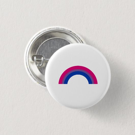 Bisexueller Regenbogen Button (Vorne & Hinten)