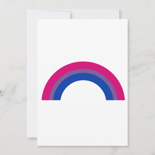 Bisexueller Regenbogen Feiertagskarte (Vorderseite)