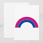 Bisexueller Regenbogen Feiertagskarte (Vorne/Hinten)