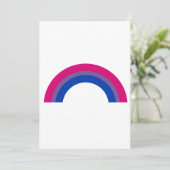Bisexueller Regenbogen Feiertagskarte (Stehend Vorderseite)