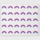 Bisexueller Regenbogen Geschenkpapier (Flach)