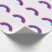 Bisexueller Regenbogen Geschenkpapier (Ecke)
