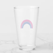 Bisexueller Regenbogen Glas (Rückseite)