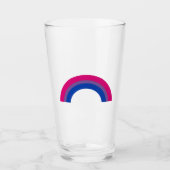 Bisexueller Regenbogen Glas (Vorderseite)
