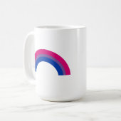 Bisexueller Regenbogen Kaffeetasse (Vorderseite Links)