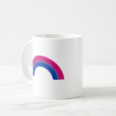 Bisexueller Regenbogen Kaffeetasse (Vorderseite Links)