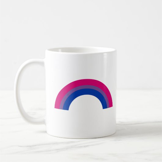 Bisexueller Regenbogen Kaffeetasse (Links)