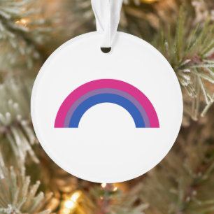 Bisexueller Regenbogen Ornament