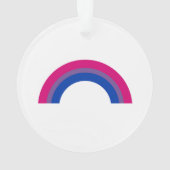 Bisexueller Regenbogen Ornament (Rückseite)