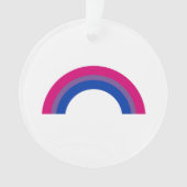 Bisexueller Regenbogen Ornament (Vorderseite)