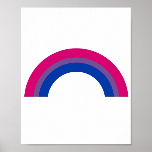 Bisexueller Regenbogen Poster (Vorne)