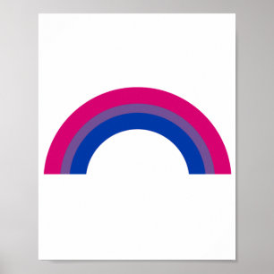 Bisexueller Regenbogen Poster