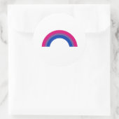Bisexueller Regenbogen Runder Aufkleber (Tasche)