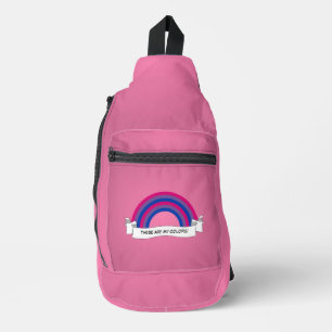 Bisexueller Regenbogen-Stolz Crossbody Bag