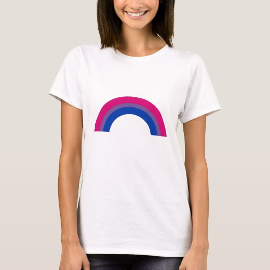 Bisexueller Regenbogen T-Shirt (Vorderseite)