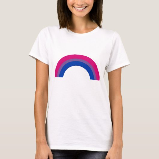 Bisexueller Regenbogen T-Shirt (Vorderseite)