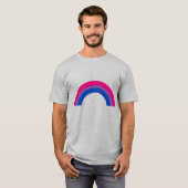 Bisexueller Regenbogen T-Shirt (Vorne ganz)
