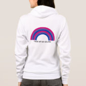 Bisexueller Regenbogenstolz Hoodie (Rückseite)