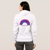 Bisexueller Regenbogenstolz Hoodie (Schwarz voll)