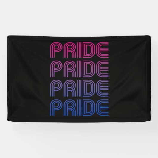 Bisexueller Retro-Stolz Banner (Horizontal)