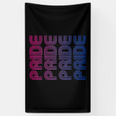 Bisexueller Retro-Stolz Banner (Vertikal)