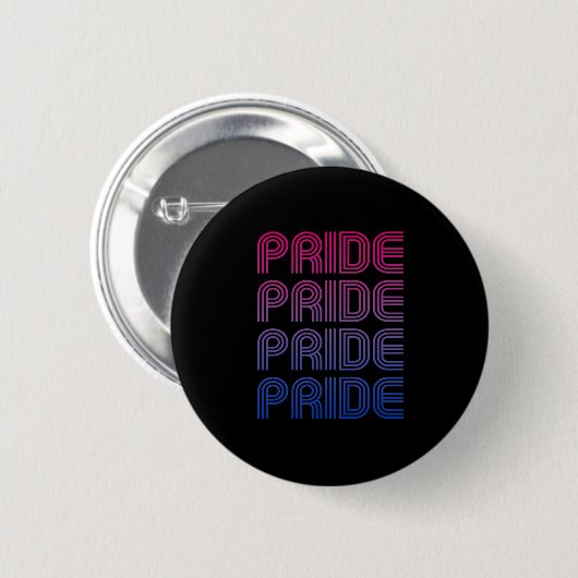 Bisexueller Retro-Stolz Button (Vorne & Hinten)