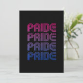 Bisexueller Retro-Stolz Feiertagskarte (Stehend Vorderseite)