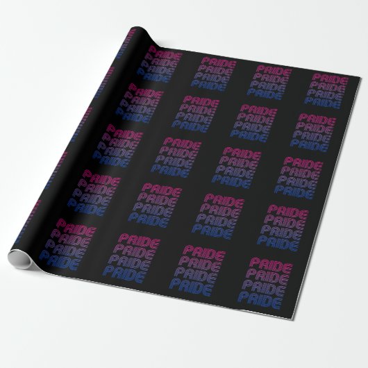 Bisexueller Retro-Stolz Geschenkpapier (Ungerollt)