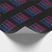 Bisexueller Retro-Stolz Geschenkpapier (Ecke)