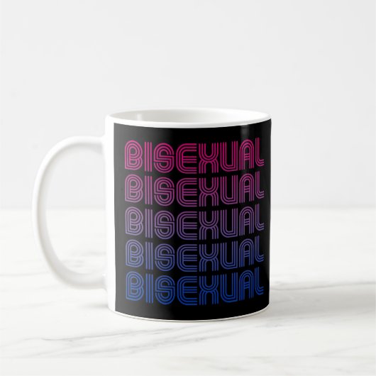 Bisexueller Retro-Stolz Kaffeetasse (Links)