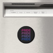 Bisexueller Retro-Stolz Magnet (In Situ (Geschirrspüler))