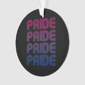 Bisexueller Retro-Stolz Ornament (Vorderseite)