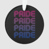 Bisexueller Retro-Stolz Ornament (Vorderseite)