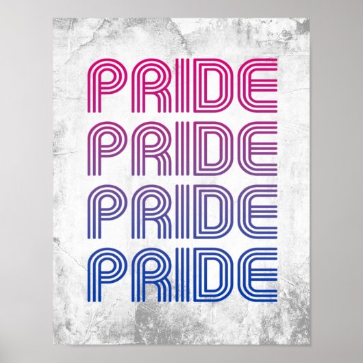 Bisexueller Retro-Stolz Poster (Vorne)
