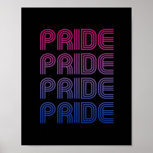 Bisexueller Retro-Stolz Poster (Vorne)