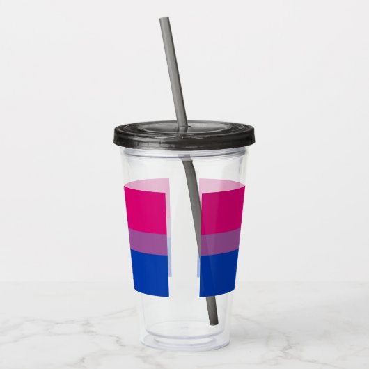 Bisexueller Stolz! Acryltrinkbecher (Links)