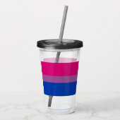 Bisexueller Stolz! Acryltrinkbecher (Rückseite)