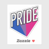 Bisexueller Stolz Aufkleber (Blatt)