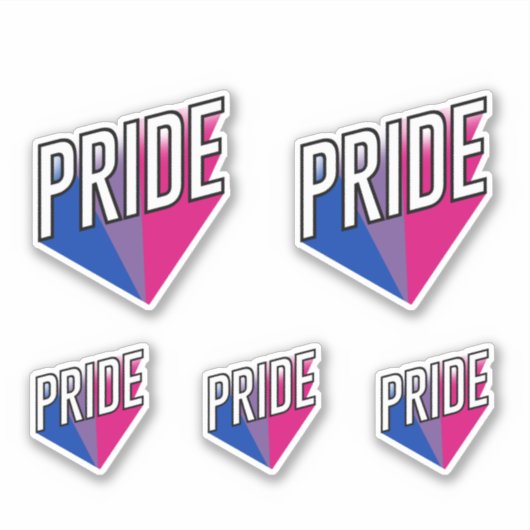 Bisexueller Stolz Aufkleber (Vorderseite)