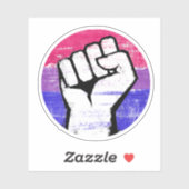 Bisexueller Stolz Aufkleber (Blatt)