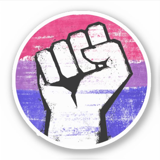 Bisexueller Stolz Aufkleber (Vorderseite)