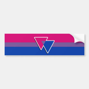Bisexueller Stolz-Aufkleber Autoaufkleber