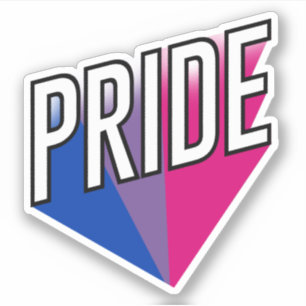 Bisexueller Stolz-Ausbruch Aufkleber