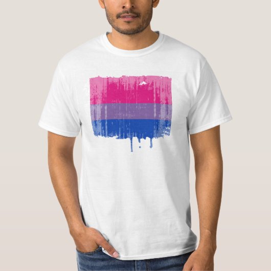 BISEXUELLER STOLZ BEUNRUHIGTER ENTWURF T-Shirt (Vorderseite)